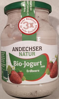 Andechser Natur Bio-Jogurt mild Erdbeere 4104060000041 Bio-Jogurt mild Erdbeere