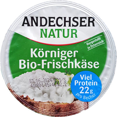 Körniger Bio-Frischkäse