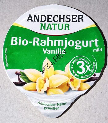 Bio-Rahmjogurt mild Vanille