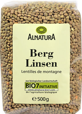 Berglinsen getrocknet