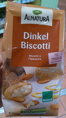 Dinkel Biscotti mit Mandeln