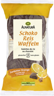 Reiswaffeln Zartbitter Orange