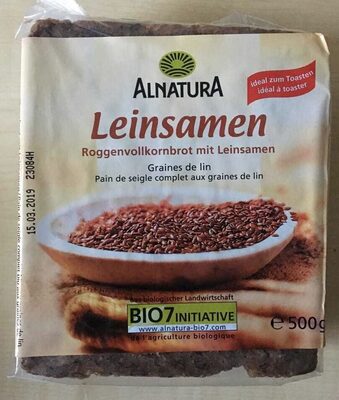 Roggenvollkornbrot mit Leinsamen