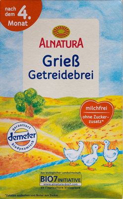 Grieß Getreidebrei