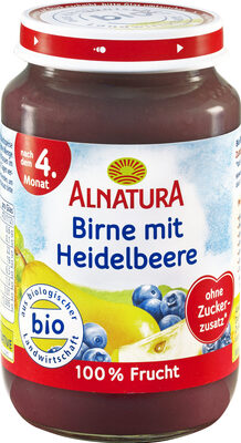 Birne mit Heidelbeere (ab 4. Monat)