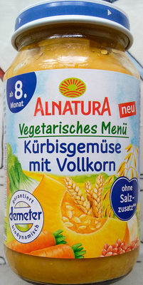 Kürbisgemüse mit Vollkorn