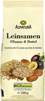 Leinsamen Pflaume und Dattel