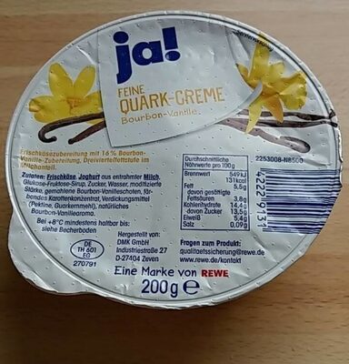 Feine Quark Creme Vanille