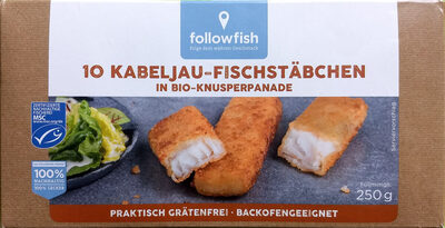 Kabeljau-Fischstäbchen