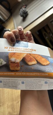 Fischstäbchen in Bio-Panade
