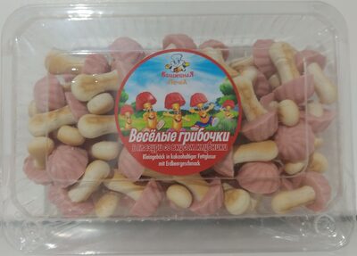 Весёлые грибочки В глазури со вкусом клубникиn