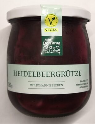 Heidelbeergrütze mit Johannisbeeren