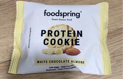 Protein cookie white chocolate almond