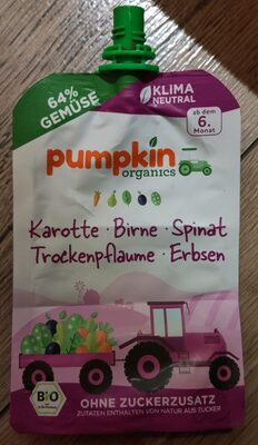 Karotte Birne Spinat Trockenpflaume Erbsen