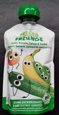 Purée bio pomme banane épinard concombre