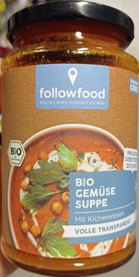 Gemüsesuppe mit Kichererbsen