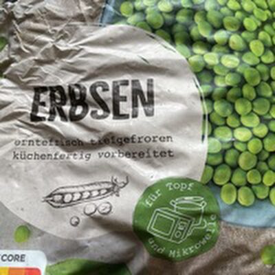 Erbsen tiefgekühlt