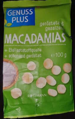 Macadamias, geröstet & gesalzen