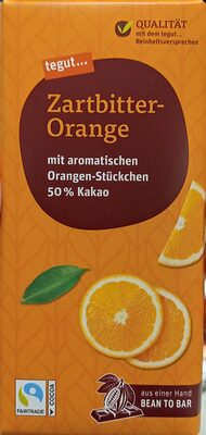Zartbitterschokolade Orange