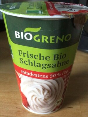 Frische Bio Schlagsahne