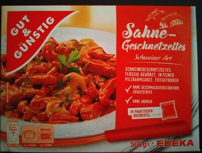 Sahnegeschnetzeltes Schweizer Art