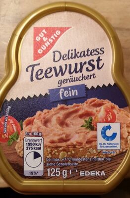 Delikatess Teewurst fein