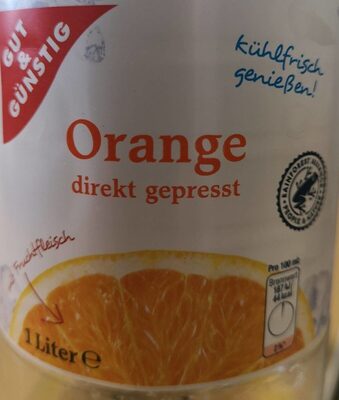 Orange direkt gepresst
