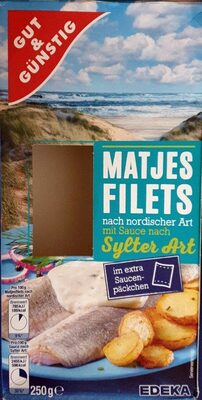 Matjesfilet nach nordischer Art mit Sauce nach Sylter Art