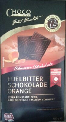 Edelbitter schokolade orange