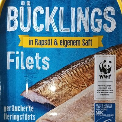 Bücklings Filets (mit Rapsöl)