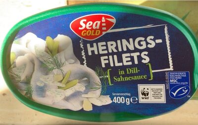 Heringsfilets in Dillsauce