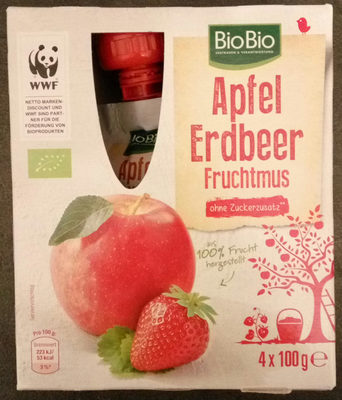 Apfel Erdbeer Fruchtmus