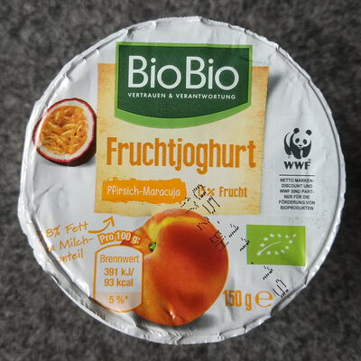 Fruchtjoghurt Pfirsich-Maracuja