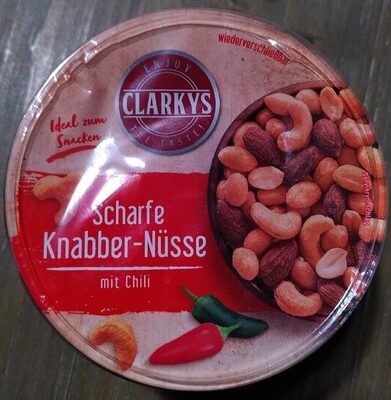 Scharfe Knabber-Nüsse mit Chili
