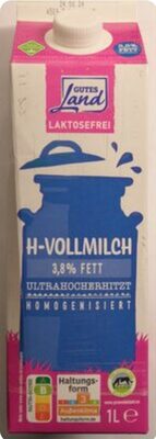 3,5% laktosefreie H-Vollmilch