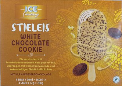 Stieleis White chocolate cookie