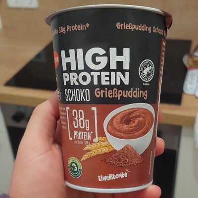 High Protein Schoko Grießpudding
