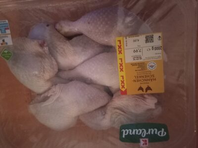 Frische Hänchen Schenkel mit Rückenstück Handelsklasse A