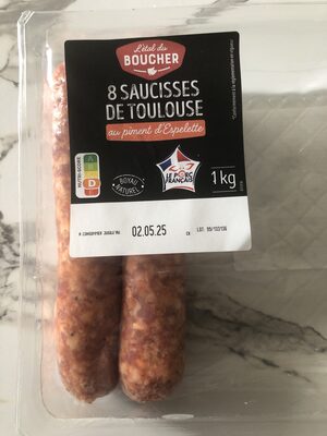 8 Saucisses de Toulouse au piment d’Espelette