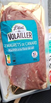 2 magrets de canard marinés à la fleur de sel