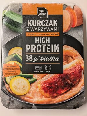 Kurczak Z Warzywami I Z Puree Z Dodatkiem Batatów