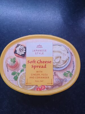 Soft cheese spread, ginger yuzu coriander