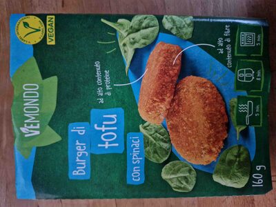 Tofuburger mit Spinat