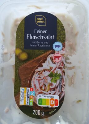 Feiner Fleischsalat mit Gurke und feiner Rauchnote