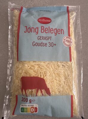 Milba Jong Bele GERASPT Goudse 30+ 200 ge NUTRI-SC