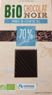 Chocolat noir bio pointe de fleur de sel