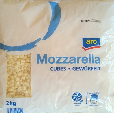 Mozzarella gewürfelt