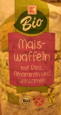 Maiswaffeln mit Reis, Amaranth und Leinsamen