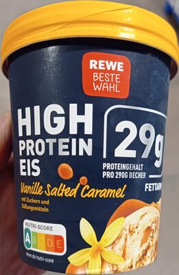 High Protein Eis Vanille Salted Caramel
