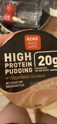 High Protein Pudding Haselnussgeschmack